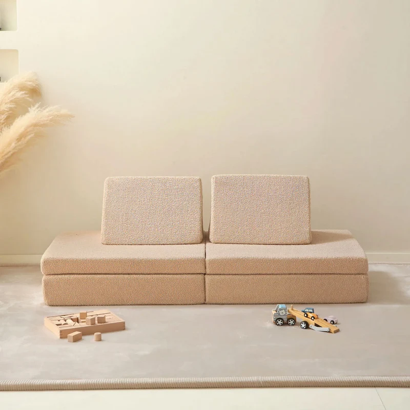 Hakuna Matte Kindersofa Teddy, modular, beige