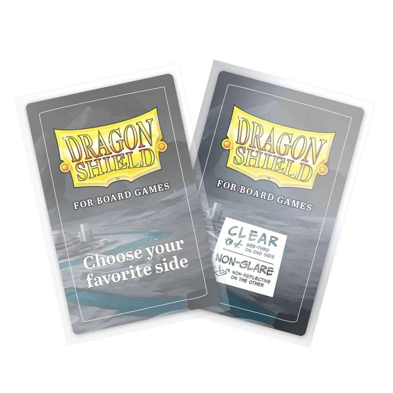 Dragon Shield: Board Game Sleeves Clear/NonGlare: 57mm x 89mm (100)