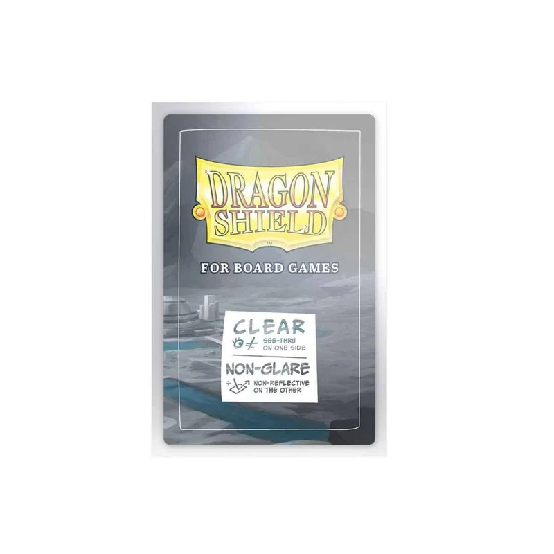 Dragon Shield: Board Game Sleeves Clear/NonGlare: 57mm x 89mm (100)