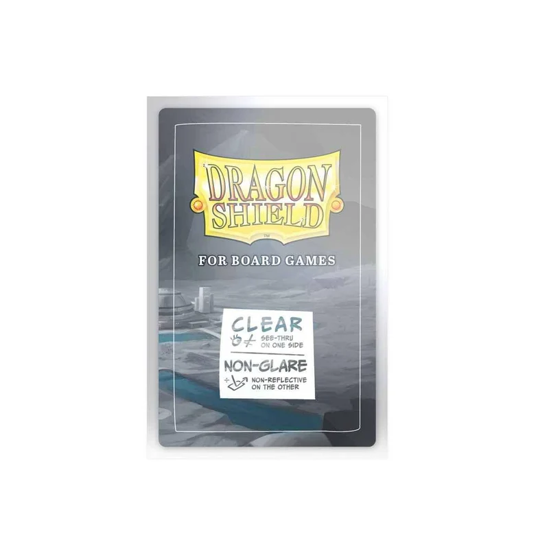 Dragon Shield: Board Game Sleeves Clear/NonGlare 59mm x 92mm (100)