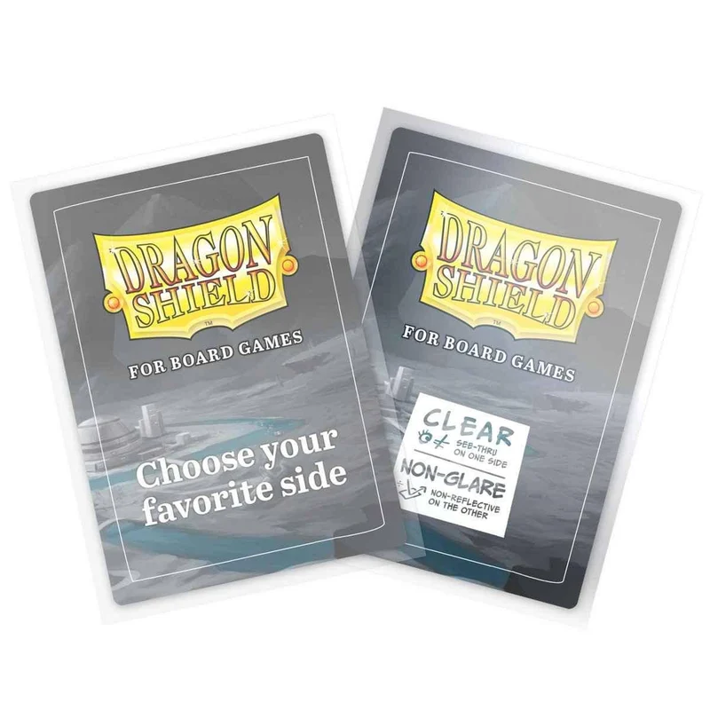 Dragon Shield: Board Game Sleeves Clear/NonGlare 63mm x 88mm (100)