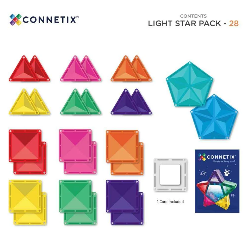Magnetklötze – Light Star Pack 28 Teile