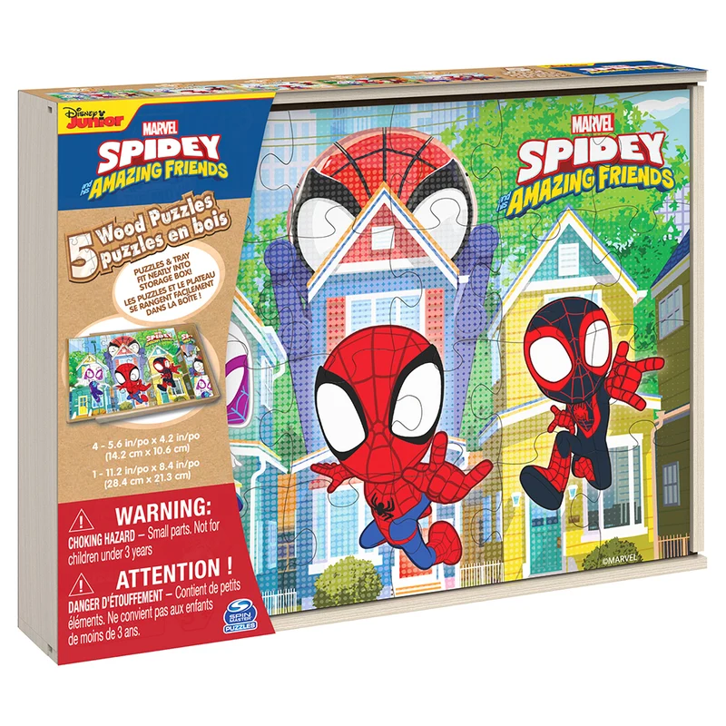 Spidey & Friends 5-in-1 Wood Puzzles