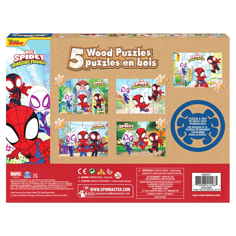Spidey & Friends 5-in-1 Wood Puzzles