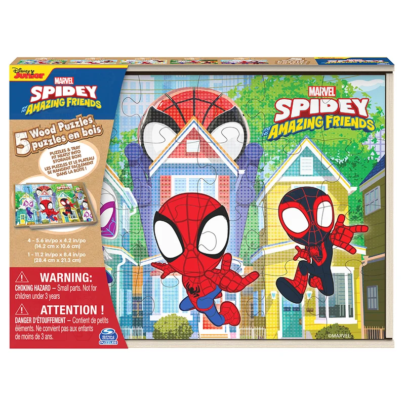 Spidey & Friends 5-in-1 Wood Puzzles