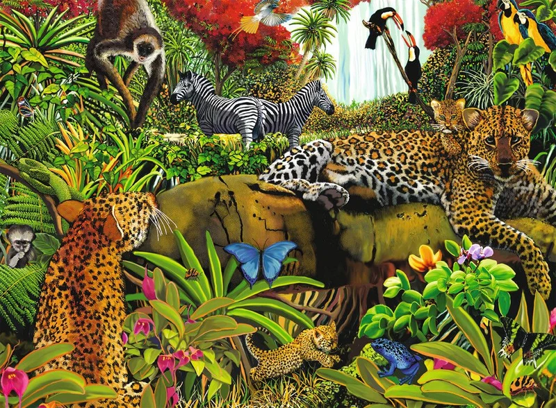 PFG Ravensburger Wild Jungle, Mary Thompson (Usage/Used - PUZZLES FOR GOOD)