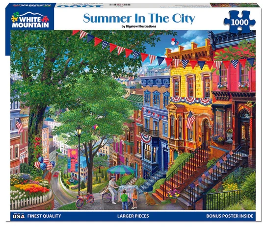 PFG Summer in the City, Bigelow (1000pcs) (Usage/Used - PUZZLES FOR GOOD)