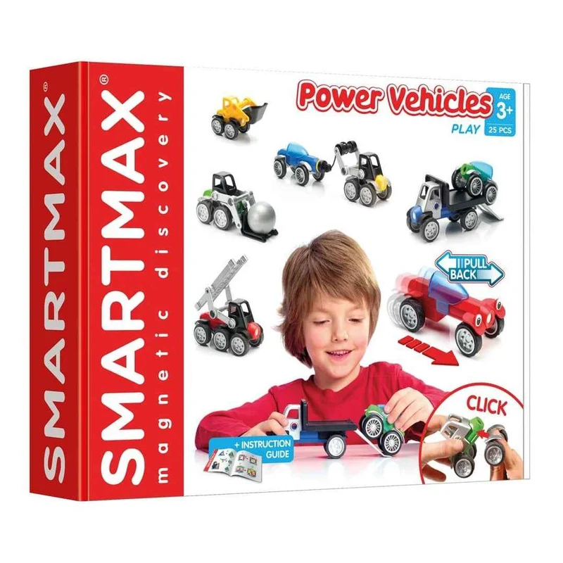Magnetische Bausteine SmartMax – Power Vehicles Mix