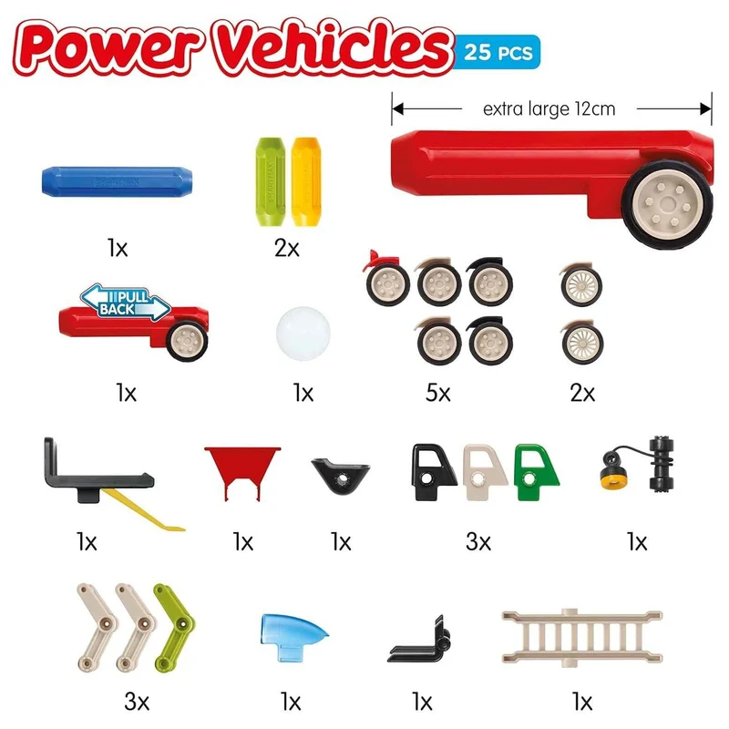 Magnetische Bausteine SmartMax – Power Vehicles Mix