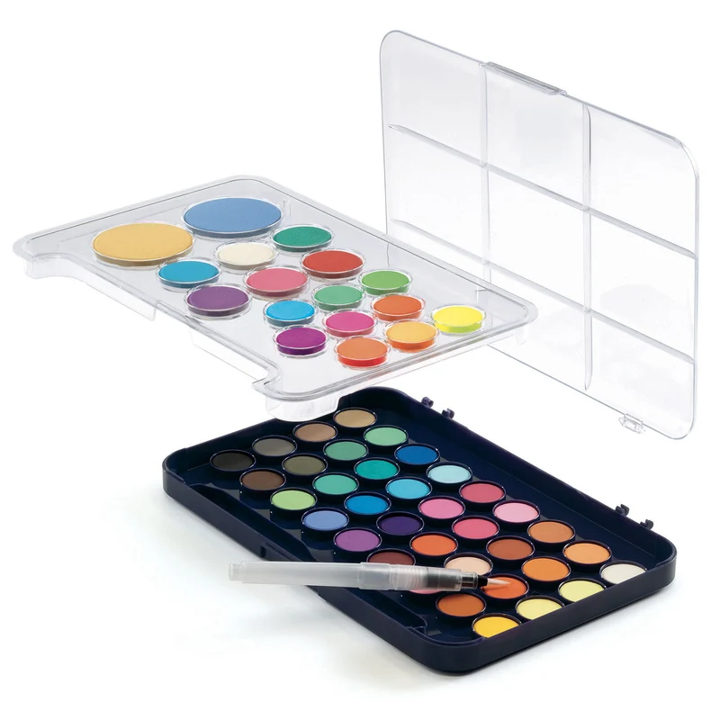 Malerpalette mit Gouachefarben – 53 Farben