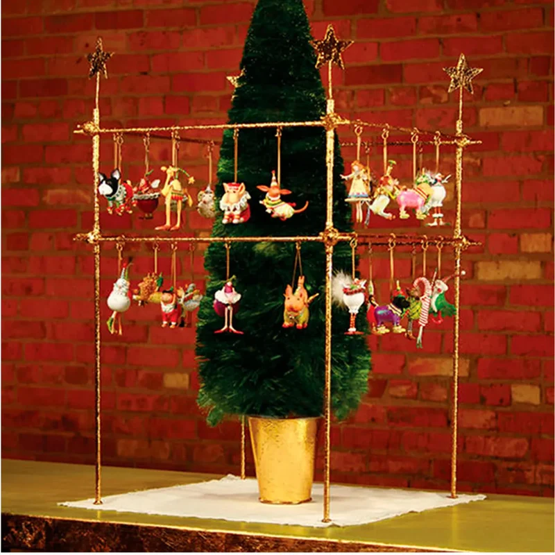 Krinkles - Square Mini Ornament Display with Stars - Gestell