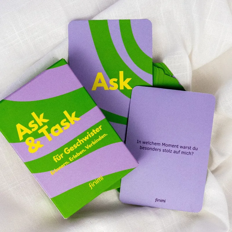Ask & Task Kartenset | für Geschwister