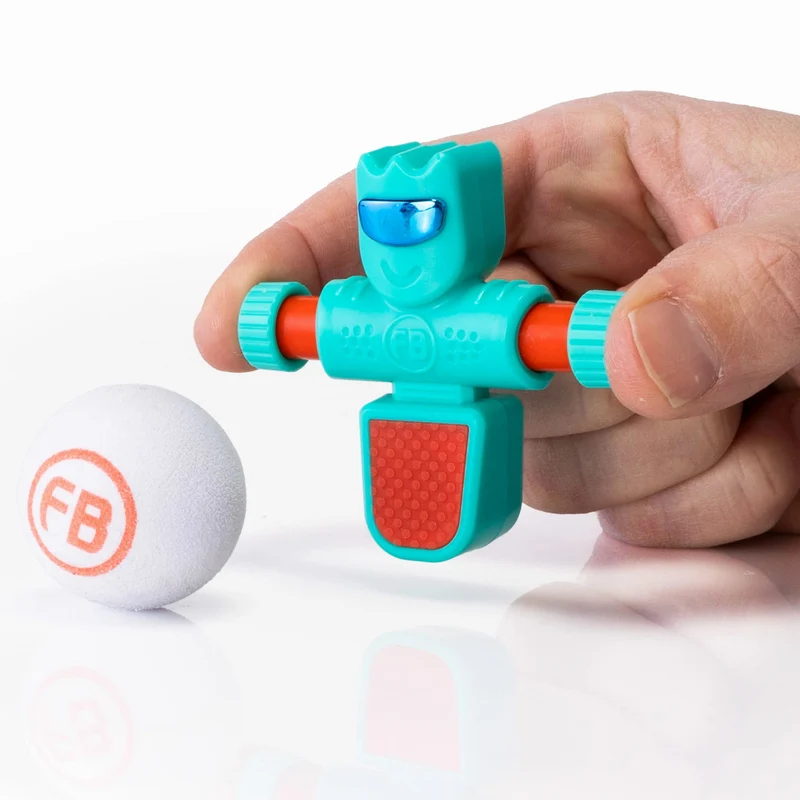 Foosbots Tischfußballspiel Set für einen Spieler – Blau