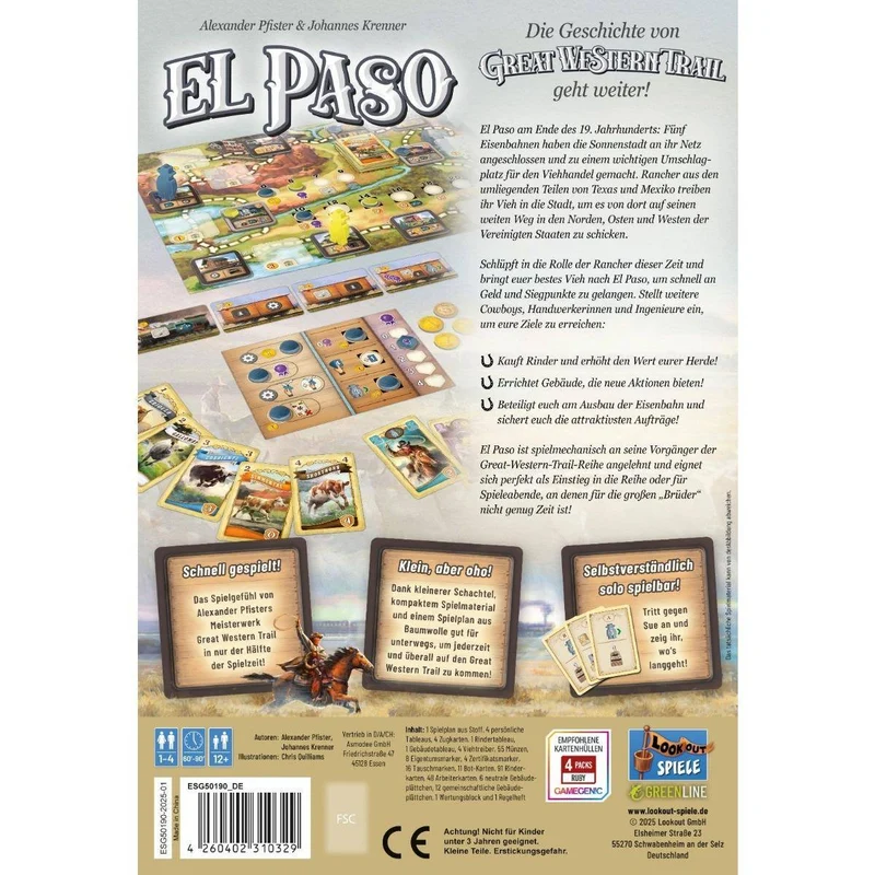 Great Western Trail: El Paso, deutsch