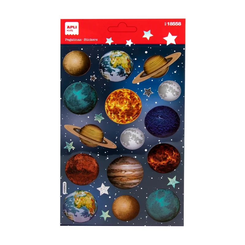 Holografische Aufkleber - Planeten