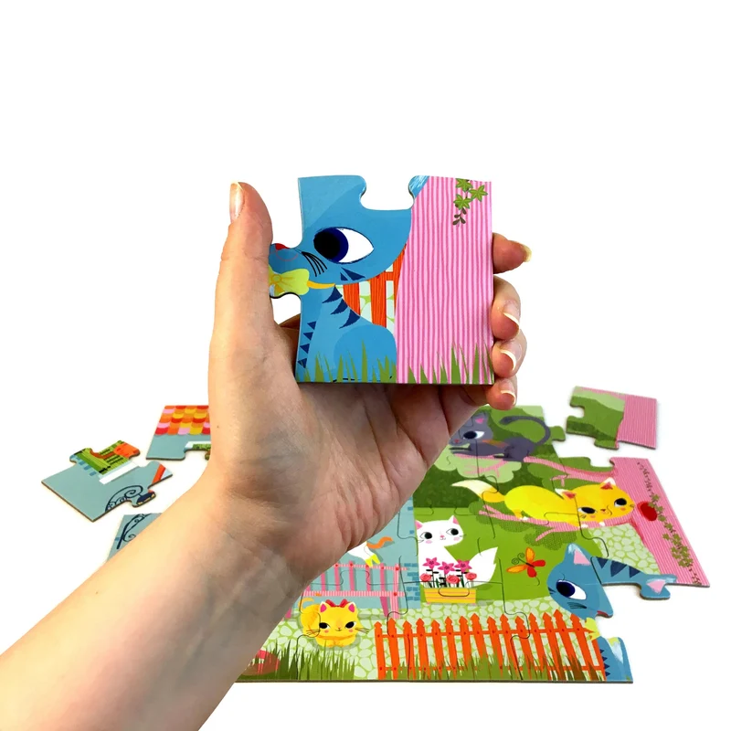 Puzzle in einer Box – Kätzchen und seine Freunde