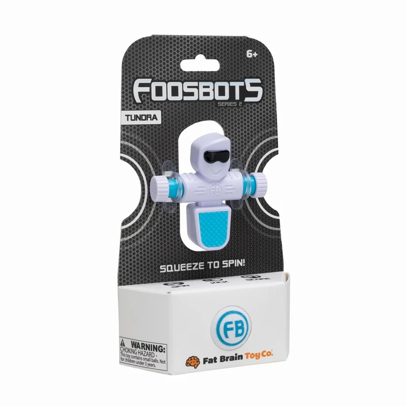 Foosbots Tischfußballspiel Set für einen Spieler – Weiß
