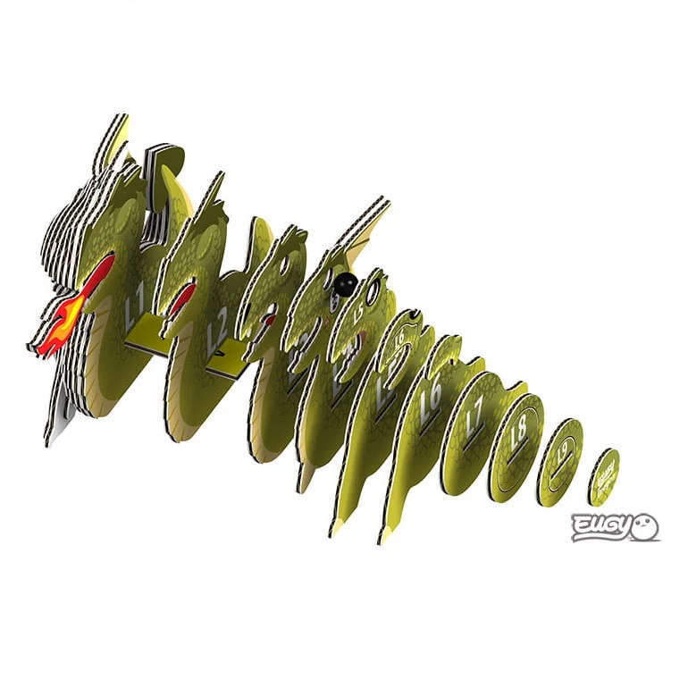 Öko-Puzzle 3D – Drache