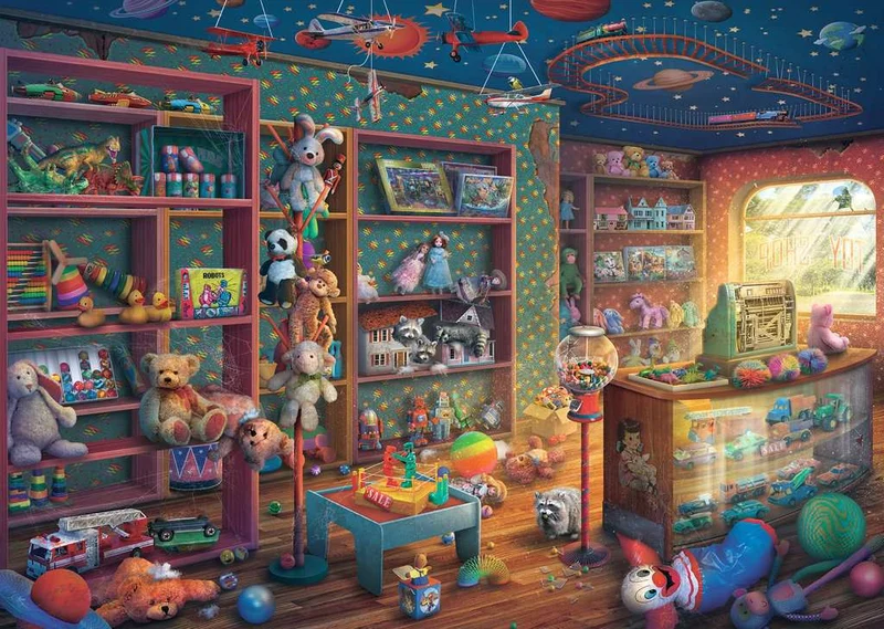 PFG Ravensburger Abandoned Series - Tattered Toy Store (1000pcs) (Usage/Used - PUZZLES FOR GOOD)