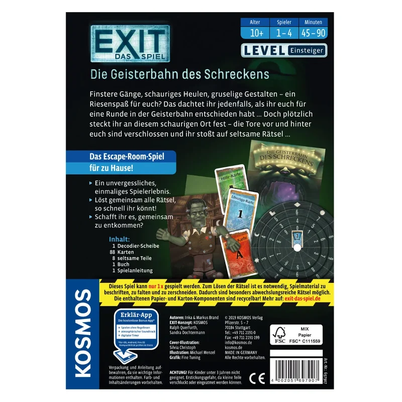 Kosmos EXIT - Exit das Spiel - Die Geisterbahn des Schreckens