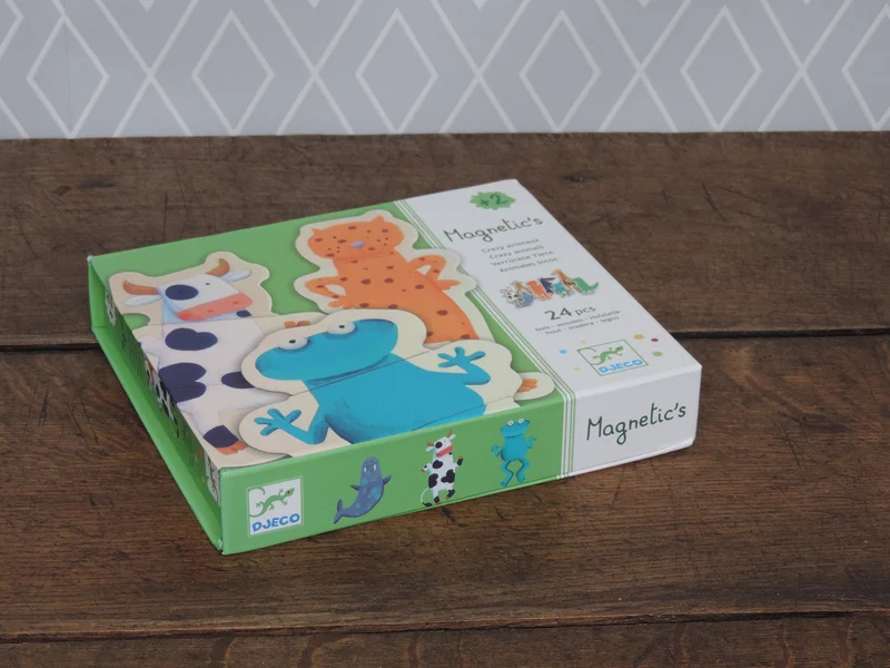 Holz-Magnetpuzzle – Tiere 24 Teile