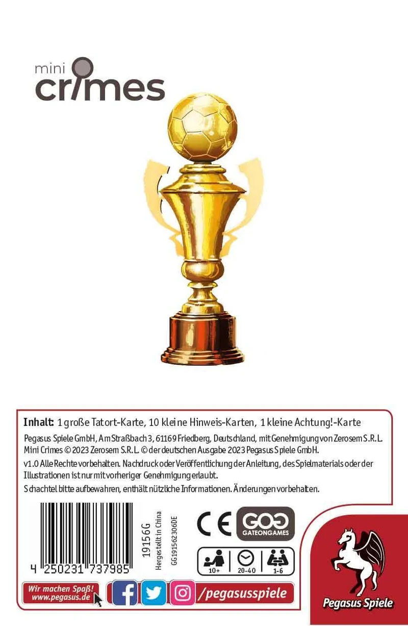 Falsches Spiel - Mini Crimes, deutsch