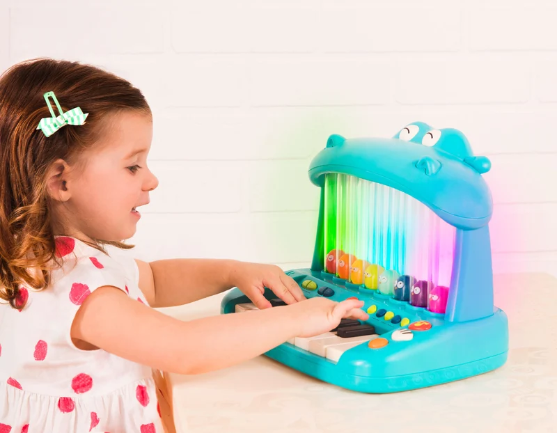 Keyboard mit springenden Vögeln – Hippo Pop Play Piano