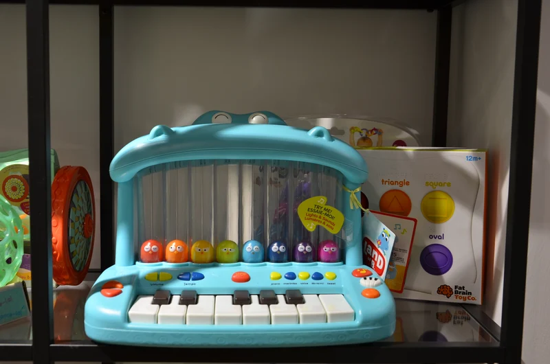 Keyboard mit springenden Vögeln – Hippo Pop Play Piano