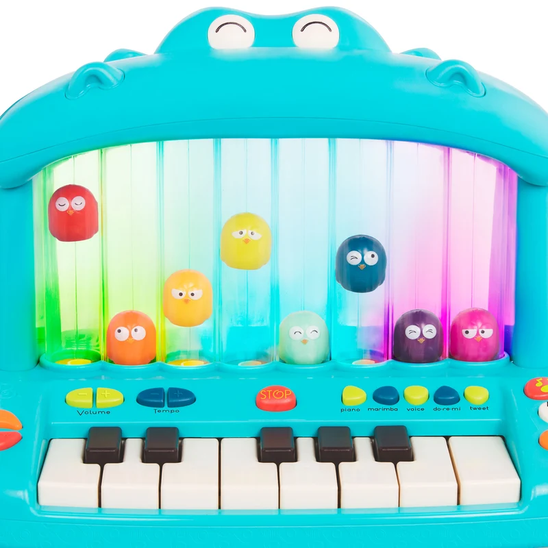Keyboard mit springenden Vögeln – Hippo Pop Play Piano