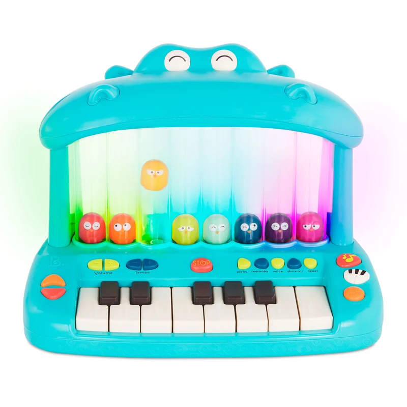 Keyboard mit springenden Vögeln – Hippo Pop Play Piano