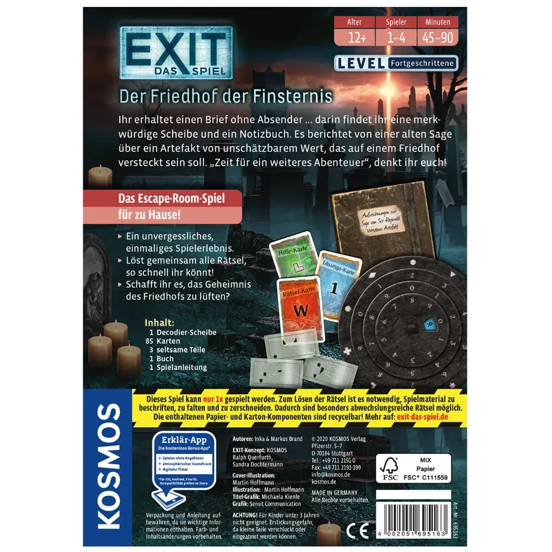 Kosmos EXIT - Exit das Spiel - Der Friedhof der Finsternis