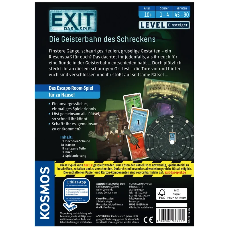 Kosmos EXIT - Exit das Spiel - Die Geisterbahn des Schreckens