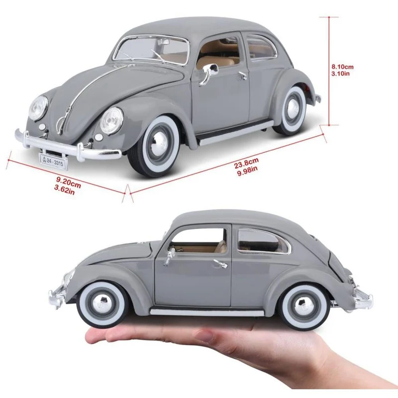 Bburago Volkswagen Käfer 1955 grau 1/18