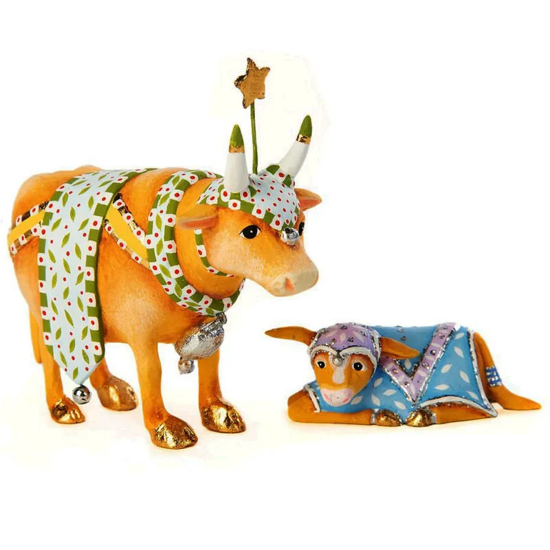 Krinkles - Nativity Mini Figuren - Kuh mit Kalb