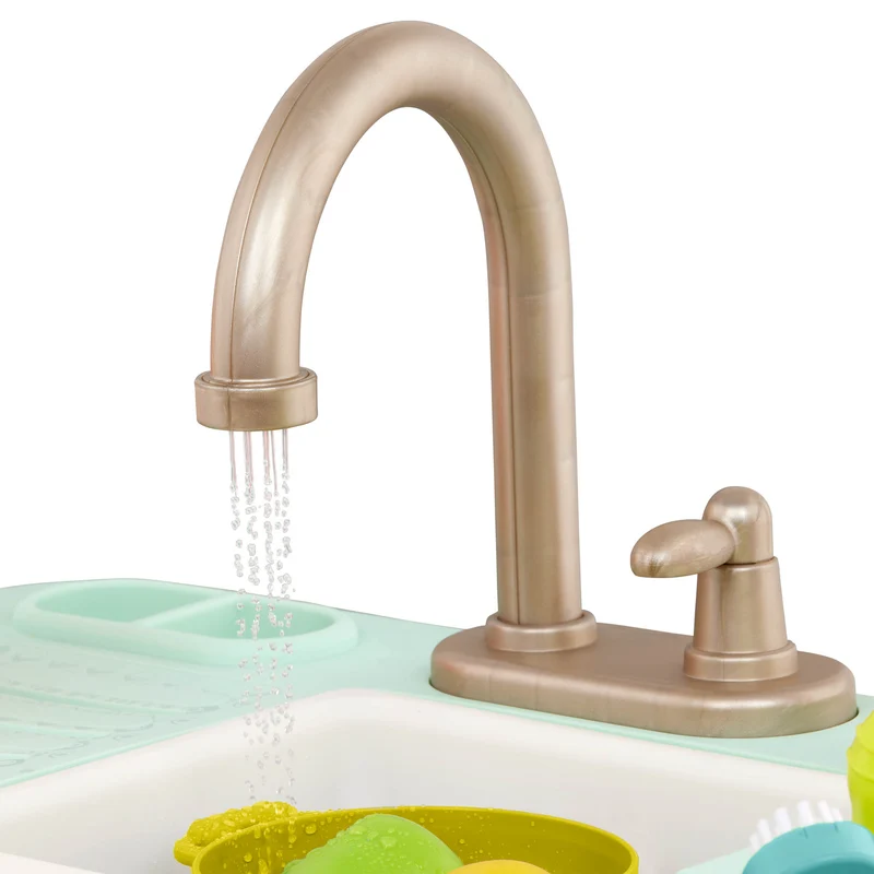 Spülbecken mit funktionierendem Wasserhahn und Zubehör – Splash-n-Scrub Sink
