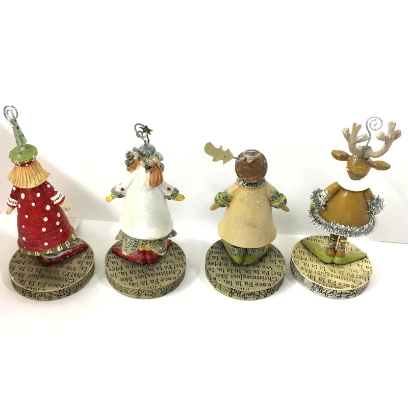 Krinkles - Weihnachtssänger - Kartenhalter 4er Set