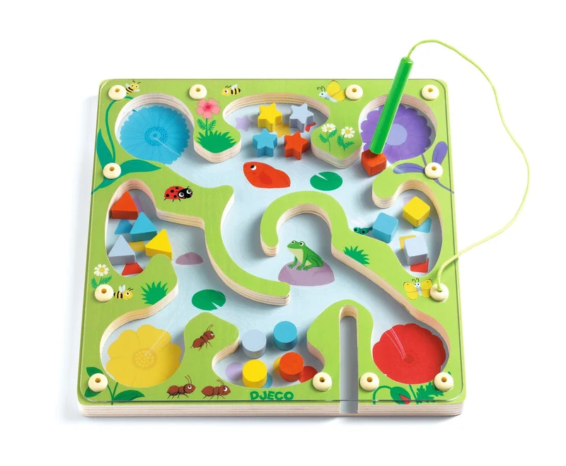 Magnetisches Holzlabyrinth – FrogyMaze