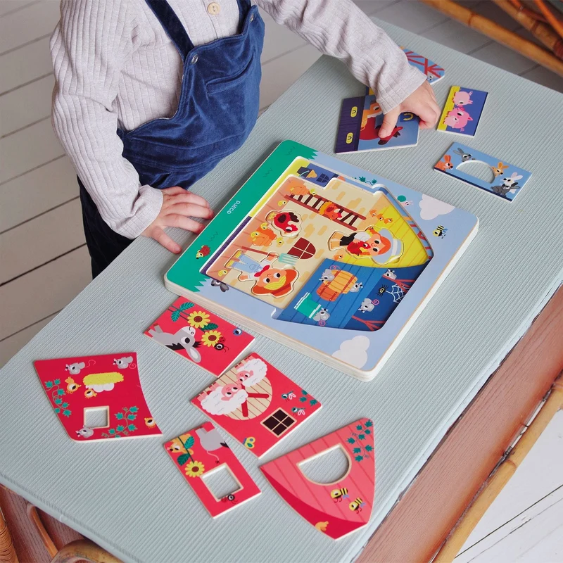 Puzzle für die Kleinsten 3 Spielbretter - Bauernhof