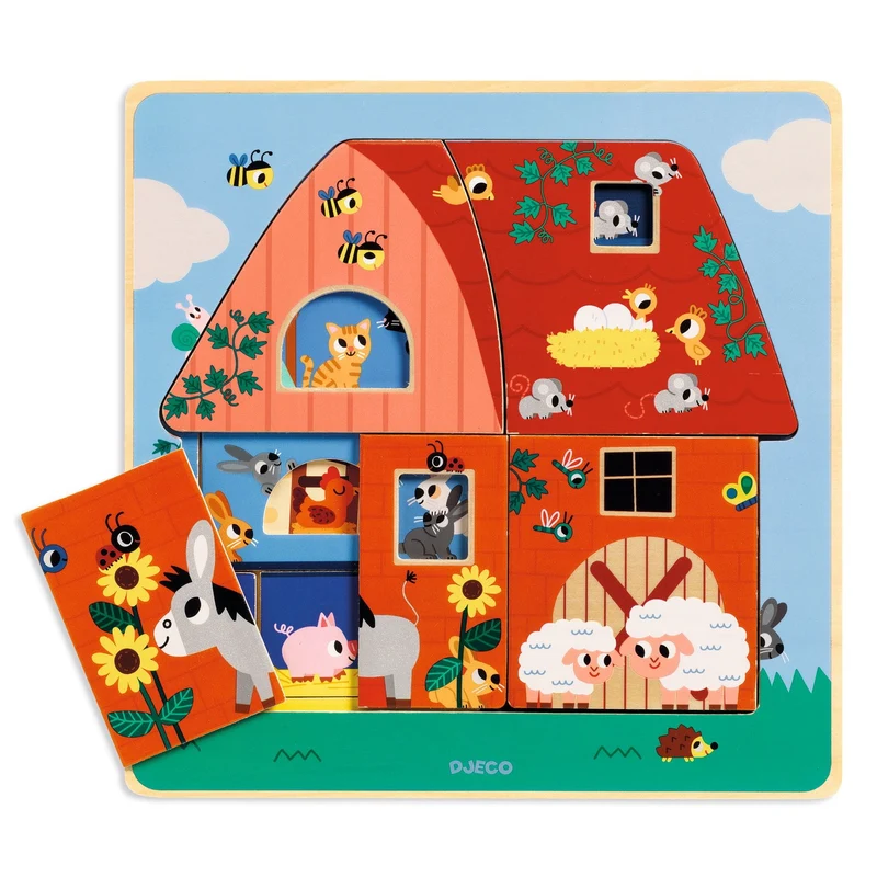 Puzzle für die Kleinsten 3 Spielbretter - Bauernhof