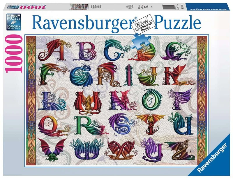 Ravensburger Dragon Alphabet, Sue Ellen Brown (1000pcs)