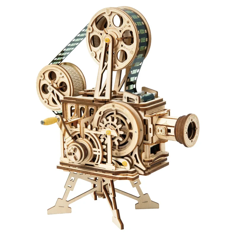 ROKR - Vitascope - 3D Holzbausatz - Holzmodell mit Getriebe