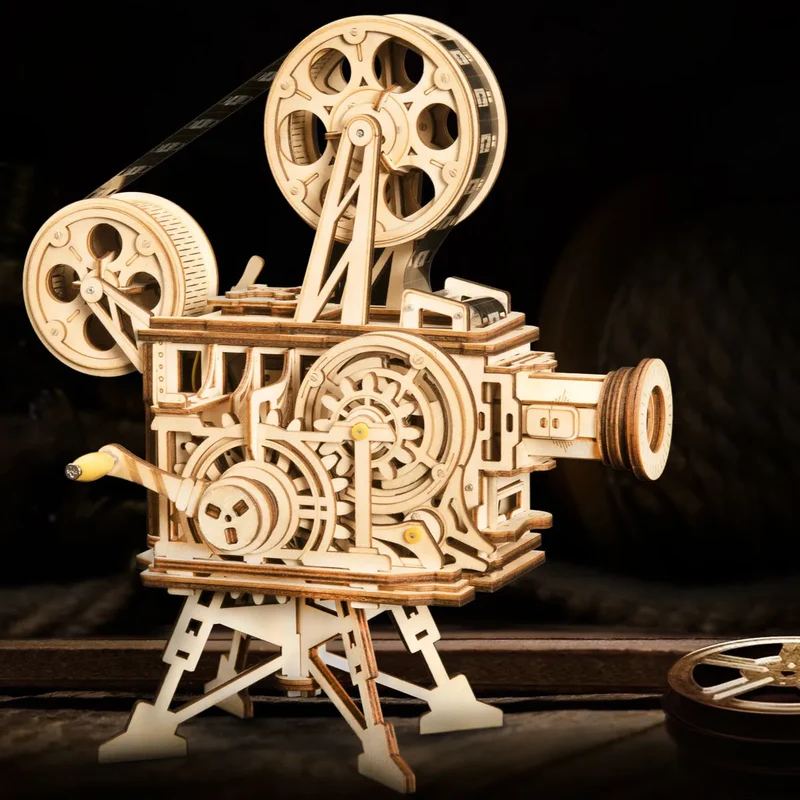ROKR - Vitascope - 3D Holzbausatz - Holzmodell mit Getriebe