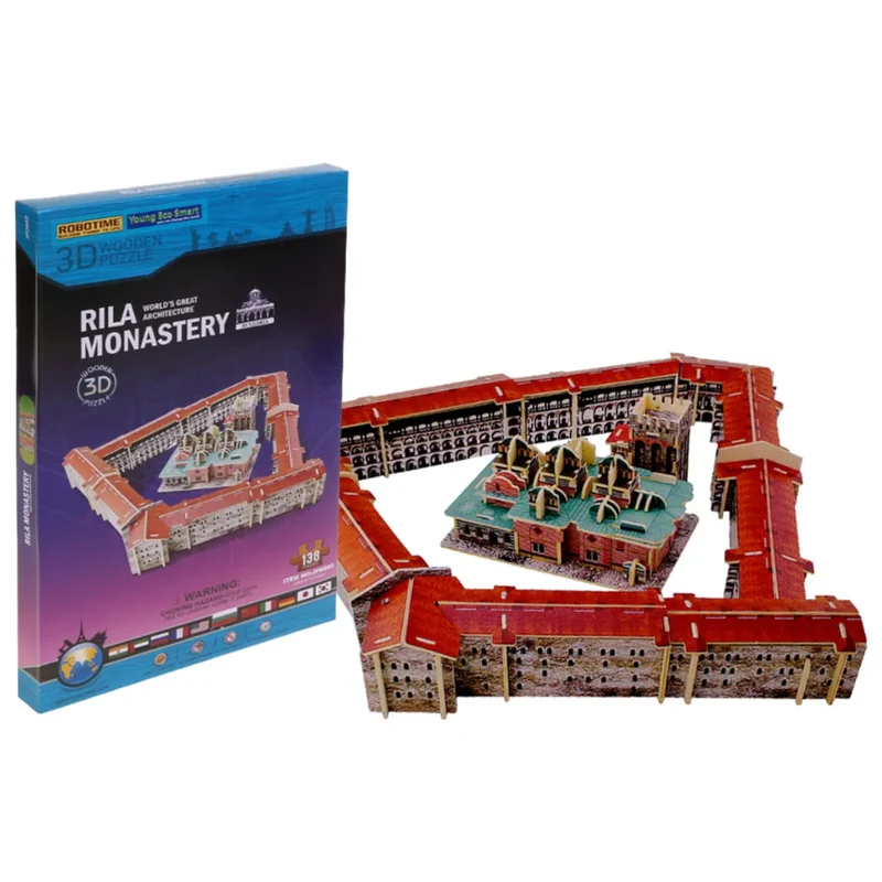 Anek - Rila Monastery Kloster - 3D Puzzle aus Holz