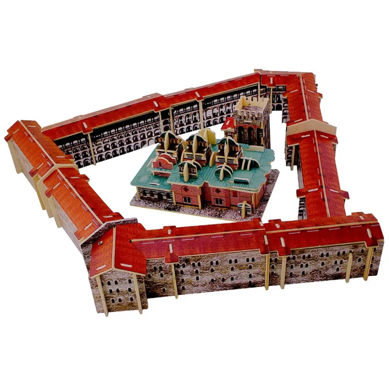 Anek - Rila Monastery Kloster - 3D Puzzle aus Holz