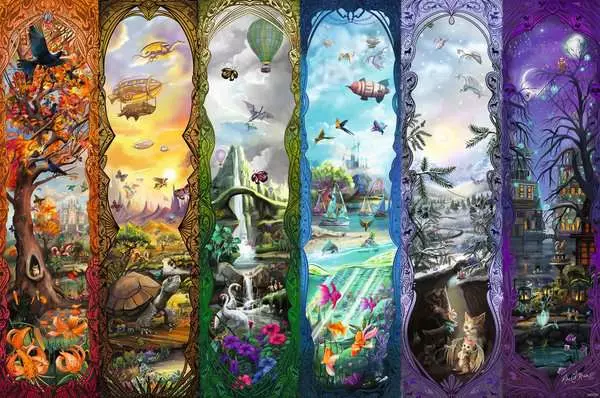 PFG Ravensburger The Six Portals, Rose Khan (7000pcs) (Usage/Used - PUZZLES FOR GOOD)