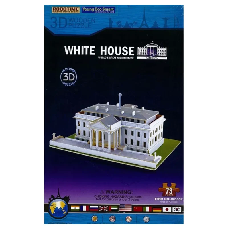 Anek - White House - 3D Puzzle aus Holz