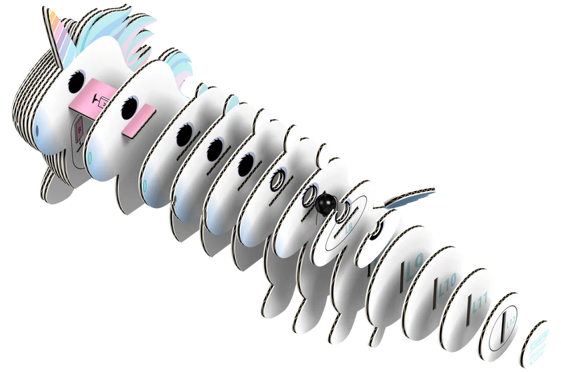 Öko-Puzzle 3D – Einhorn
