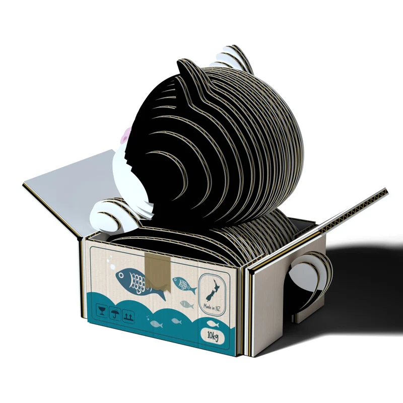 Öko-Puzzle 3D – Kätzchen Tuxedo
