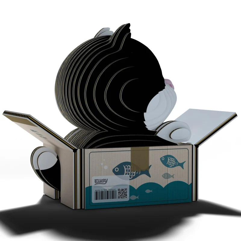 Öko-Puzzle 3D – Kätzchen Tuxedo