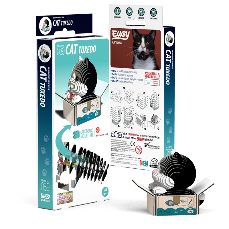 Öko-Puzzle 3D – Kätzchen Tuxedo